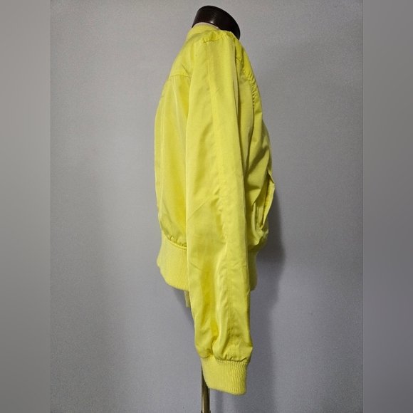 Anrhropologie HEI HEI Women's Yellow Bomber Jacket. size Medium - Picture 5 of 16